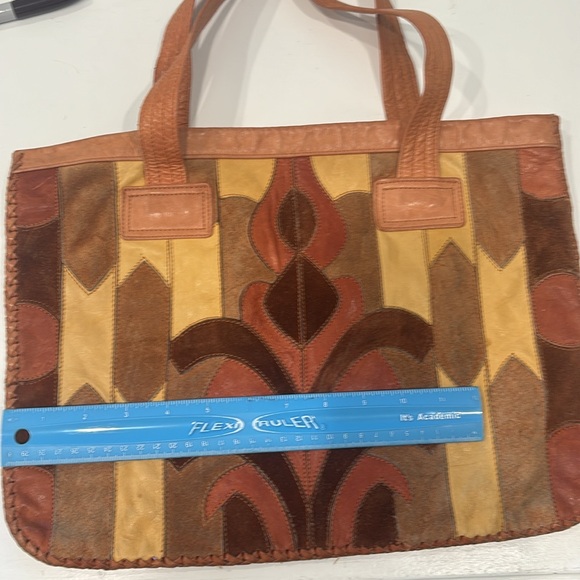 (404) “AUTHENTIC VINTAGE LEATHER TOTE” - Picture 12 of 13